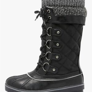 3M Thinsulate Black Quilted Winter Boots, 10
